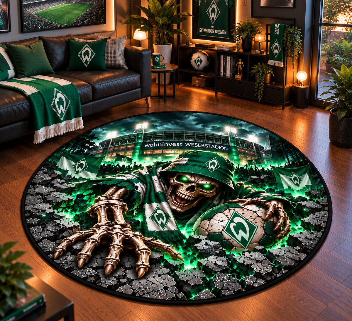 SV Werder Bremen Runder Teppich – Stadion-Feeling für Dein Zuhause