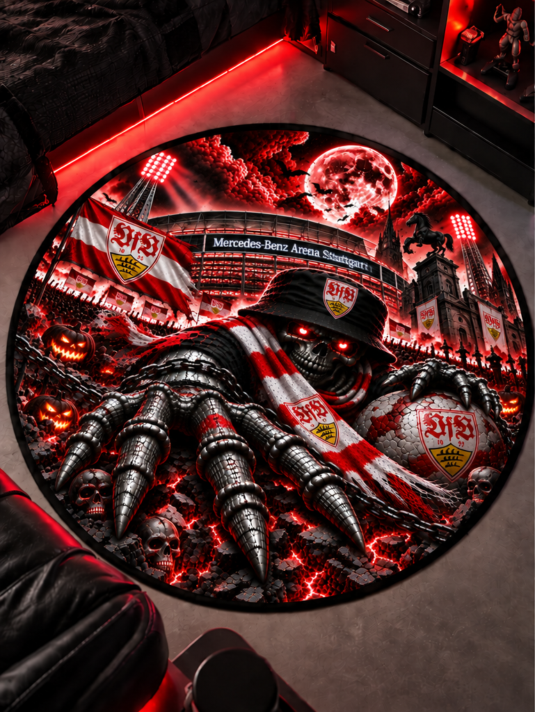 VfB Stuttgart Runder Teppich – Stadion-Feeling für Dein Zuhause