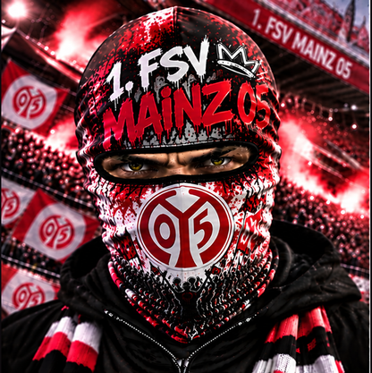 1. FSV Mainz 05 Ultras Graffiti Balaclava – Fußball Fan Sturmhaube | Premium Streetwear Edition