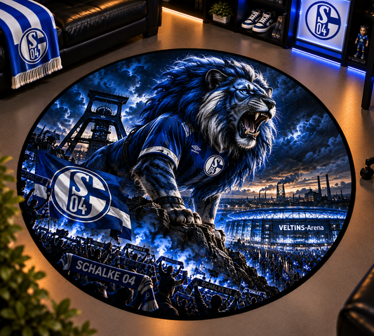 FC Schalke 04 Club Beast Runder Teppich – Fußball-Power für echte Fans