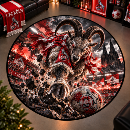 1. FC Köln Club Beast Runder Teppich – Fußball-Power für echte Fans