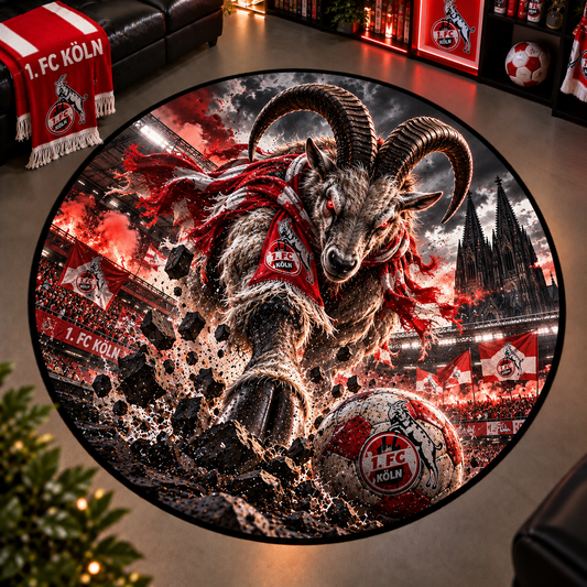 1. FC Köln Club Beast Runder Teppich – Fußball-Power für echte Fans