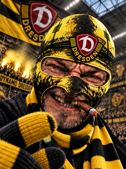 Dynamo Dresden Lustige Fan Balaclava – Fußball Sturmhaube