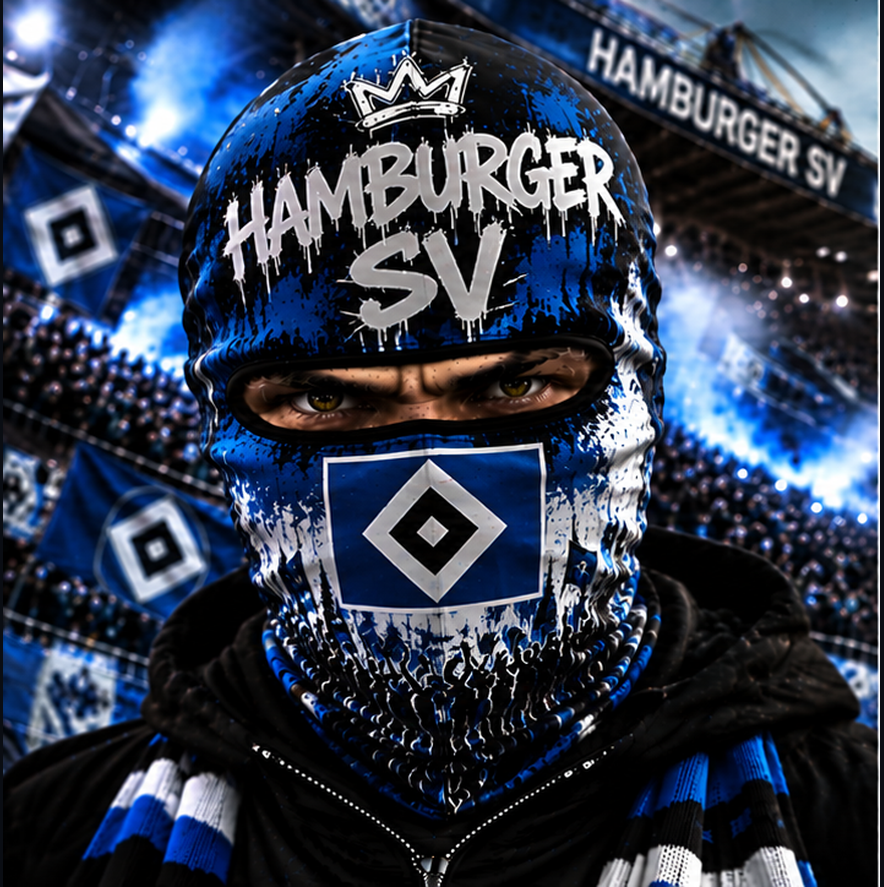 Hamburger SV Ultras Graffiti Balaclava – Fußball Fan Sturmhaube | Premium Streetwear Edition