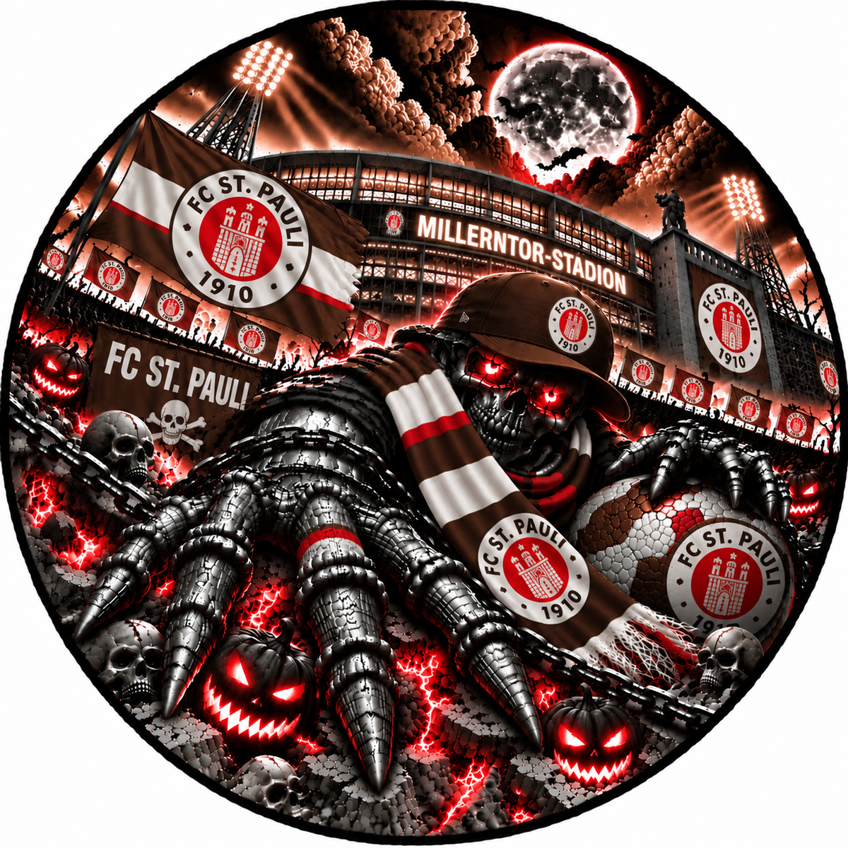 FC St. Pauli Runder Teppich – Stadion-Feeling für Dein Zuhause