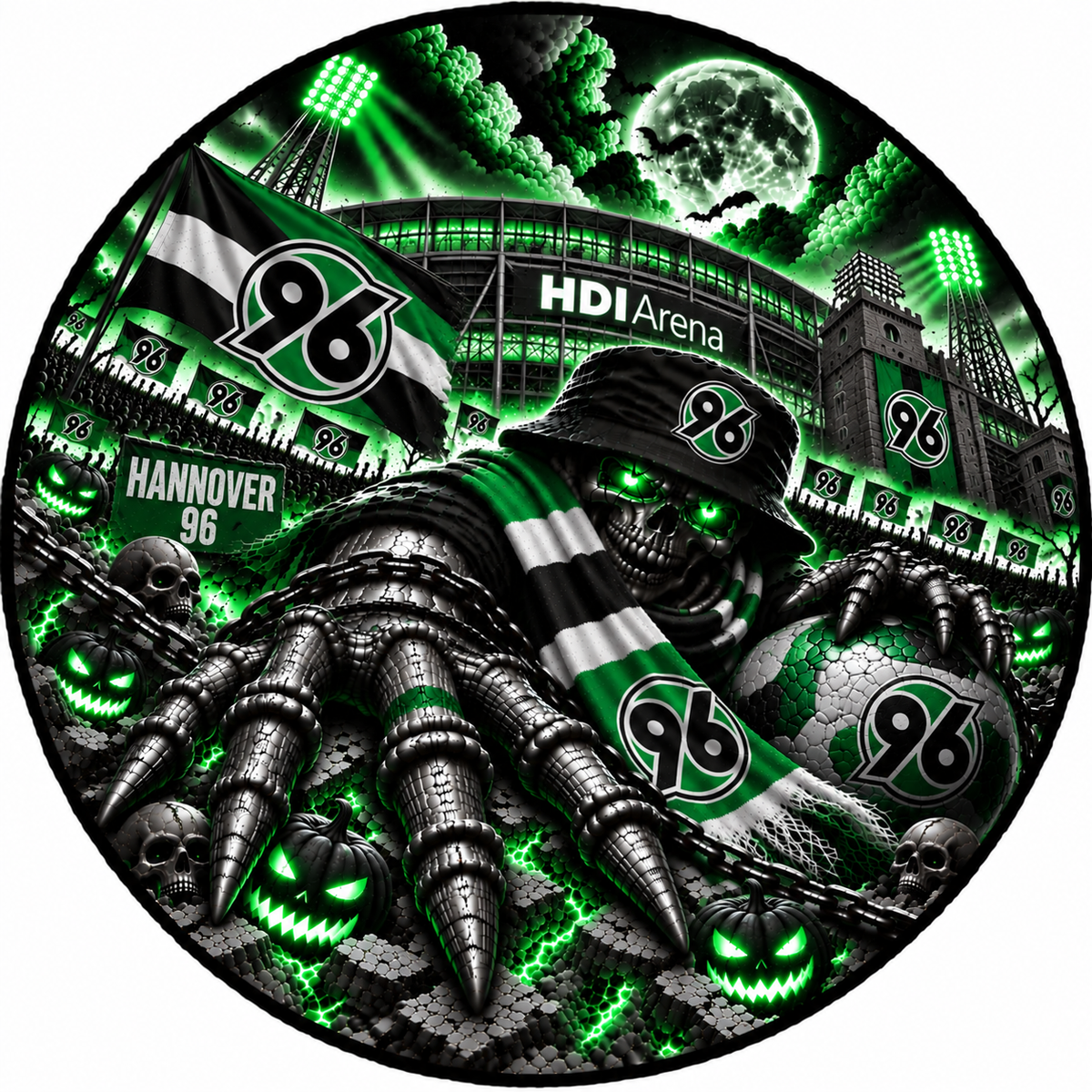 Hannover 96 Runder Teppich – Stadion-Feeling für Dein Zuhause