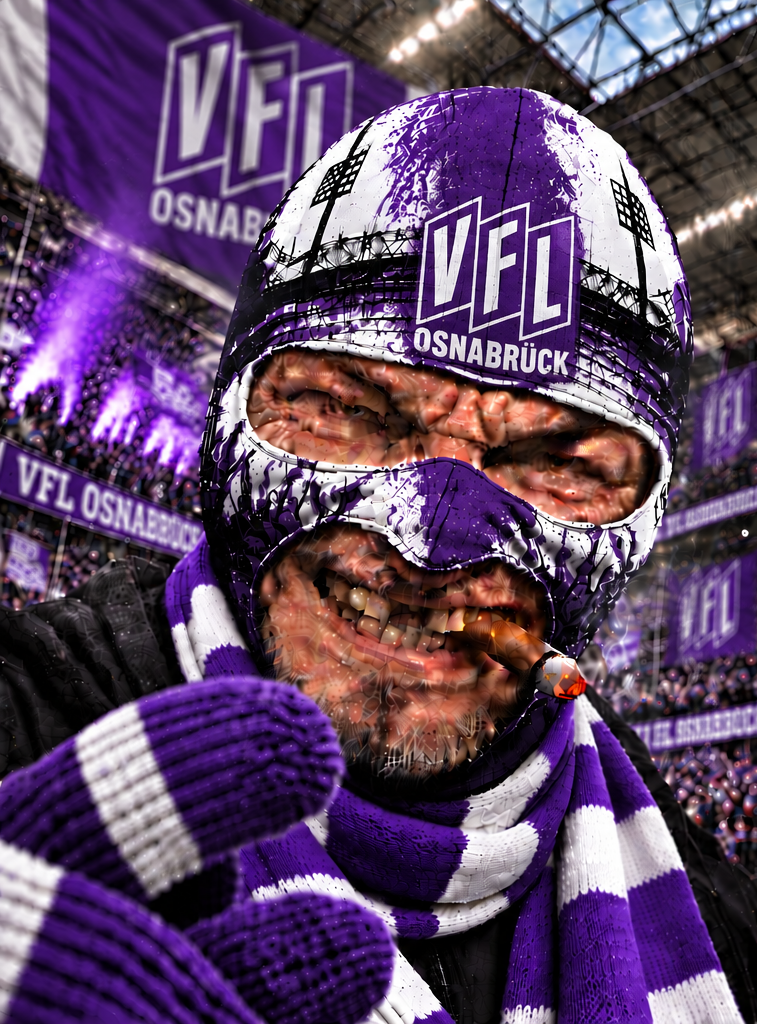 VfL Osnabrück Lustige Fan Balaclava – Fußball Sturmhaube
