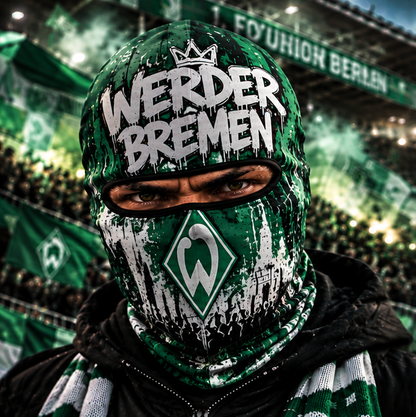 SV Werder Bremen Ultras Graffiti Balaclava – Fußball Fan Sturmhaube | Premium Streetwear Edition