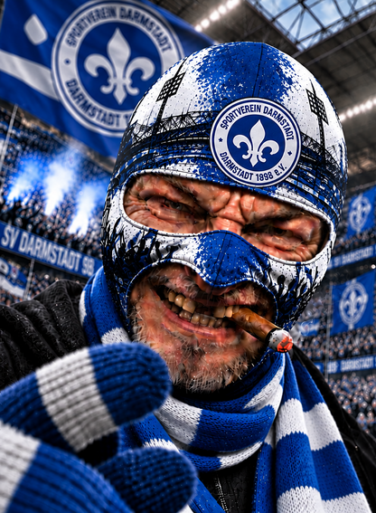 SV Darmstadt 98 Lustige Fan Balaclava – Fußball Sturmhaube