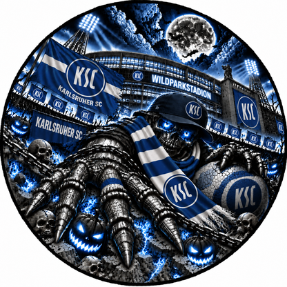 Karlsruher SC Runder Teppich – Stadion-Feeling für Dein Zuhause