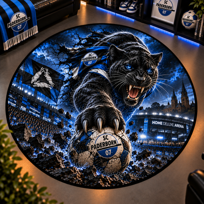 SC Paderborn 07 Club Beast Runder Teppich – Fußball-Power für echte Fans