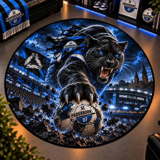 SC Paderborn 07 Club Beast Runder Teppich – Fußball-Power für echte Fans
