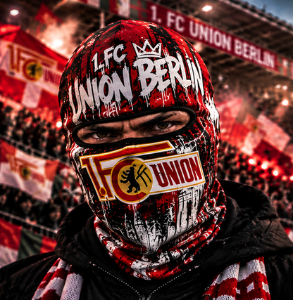 1. FC Union Berlin Ultras Graffiti Balaclava – Fußball Fan Sturmhaube | Premium Streetwear Edition