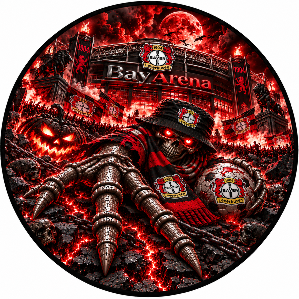 Bayer 04 Leverkusen Runder Teppich – Stadion-Feeling für Dein Zuhause
