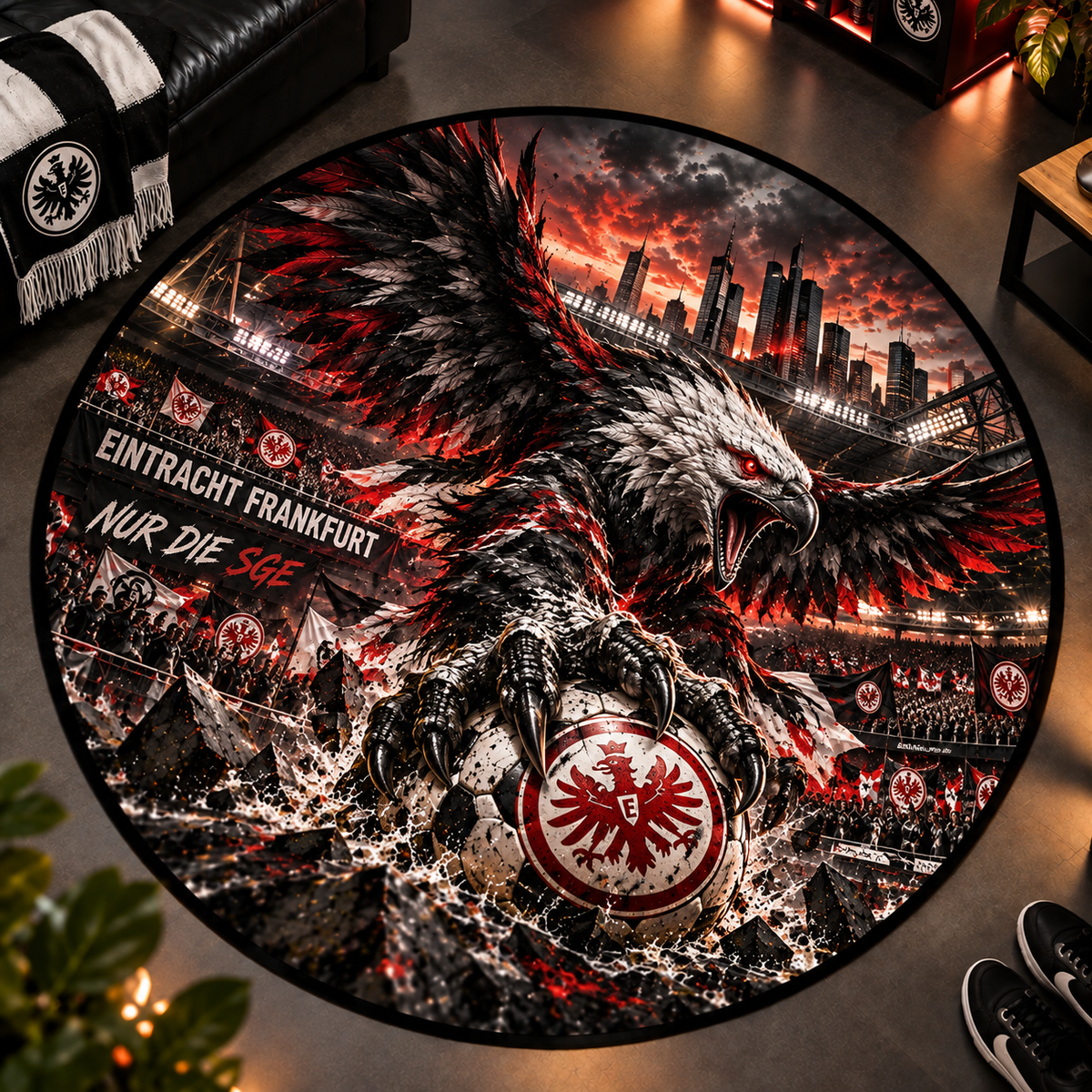 Eintracht Frankfurt Club Beast Runder Teppich – Fußball-Power für echte Fans