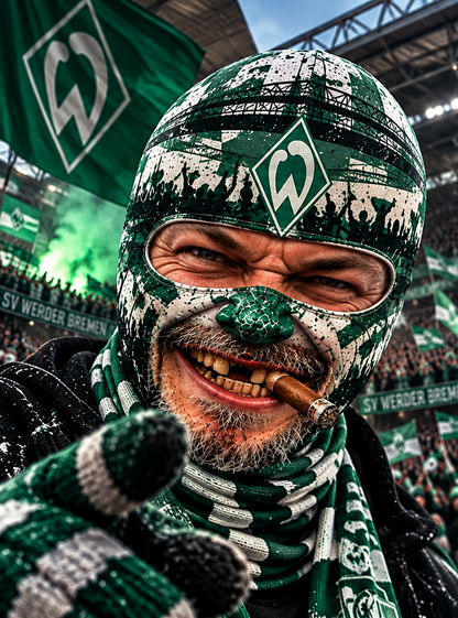 SV Werder Bremen Lustige Fan Balaclava – Fußball Sturmhaube