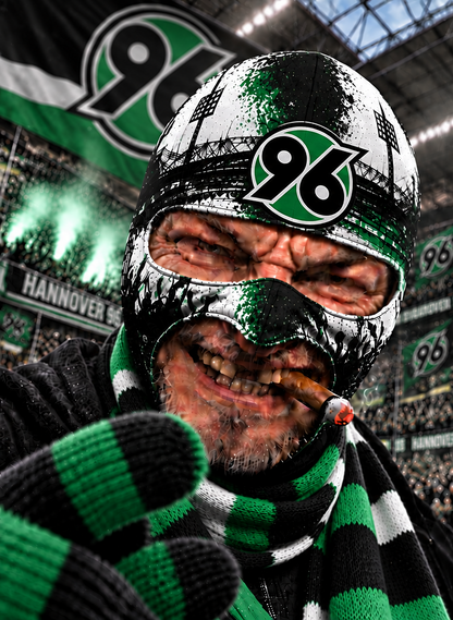 Hannover 96 Lustige Fan Balaclava – Fußball Sturmhaube