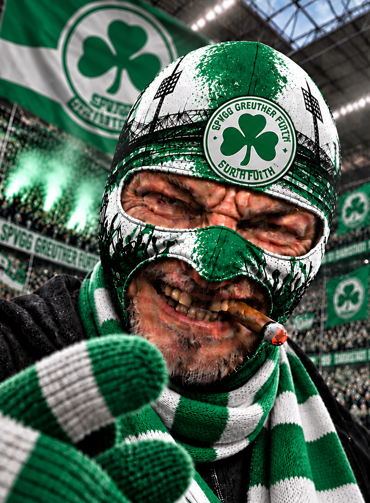 SpVgg Greuther Fürth Lustige Fan Balaclava – Fußball Sturmhaube