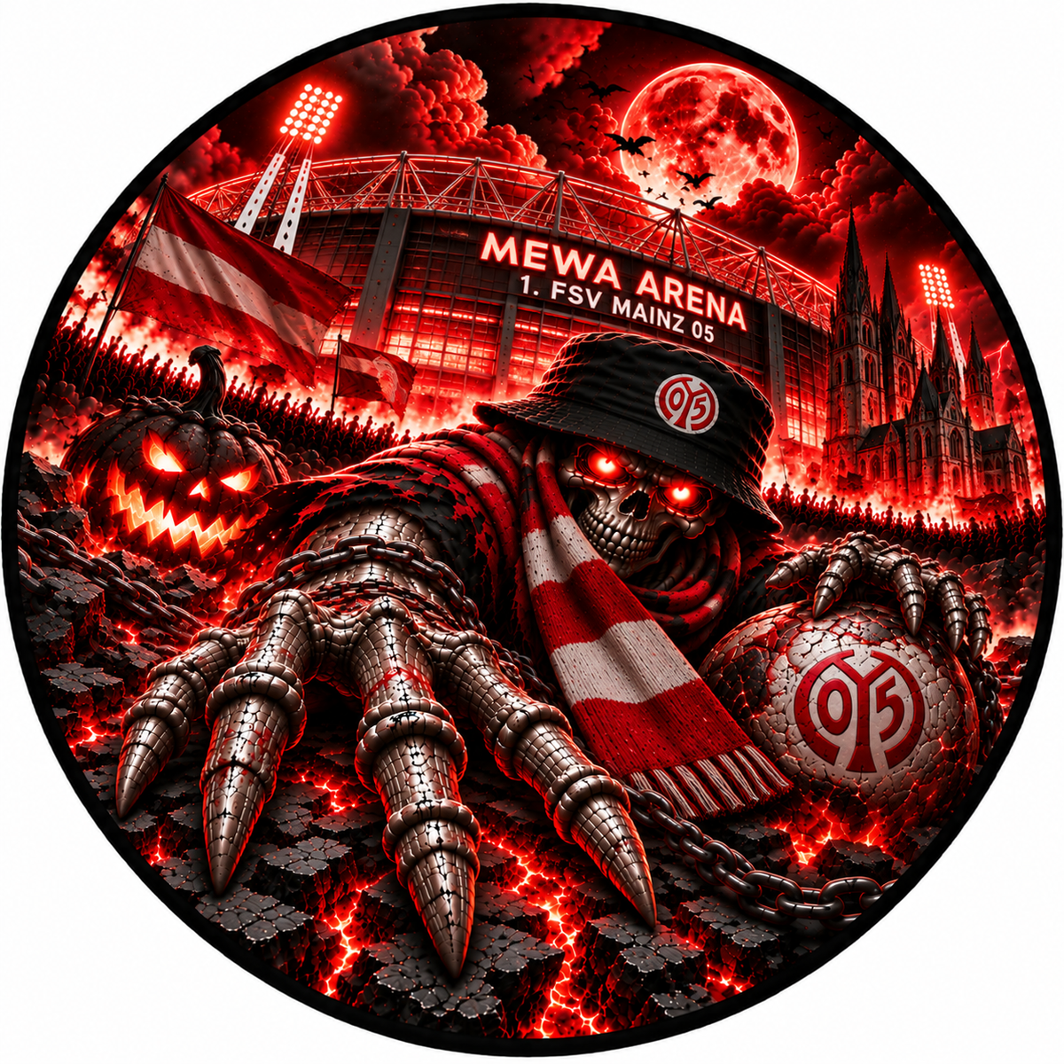 1. FSV Mainz 05 Runder Teppich – Stadion-Feeling für Dein Zuhause