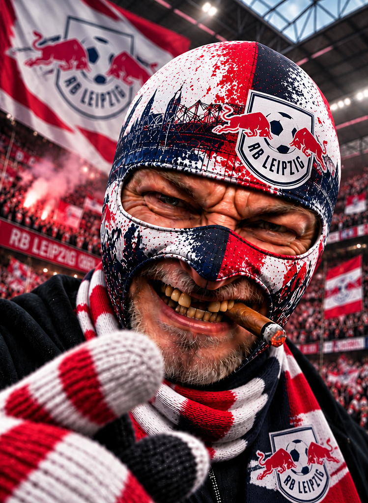 RB Leipzig Lustige Fan Balaclava – Fußball Sturmhaube