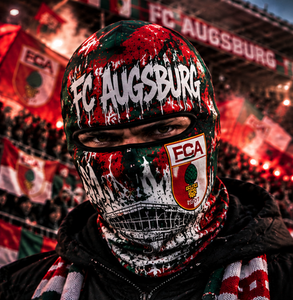 FC Augsburg Ultras Graffiti Balaclava – Fußball Fan Sturmhaube | Premium Streetwear Edition
