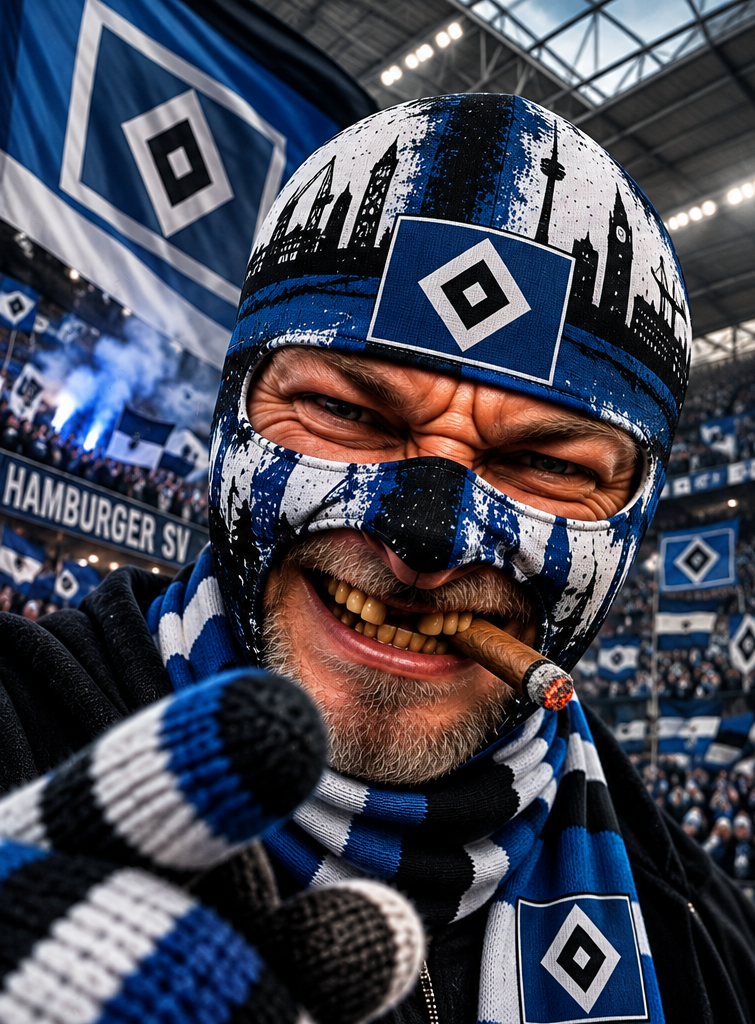 Hamburger SV Lustige Fan Balaclava – Fußball Sturmhaube