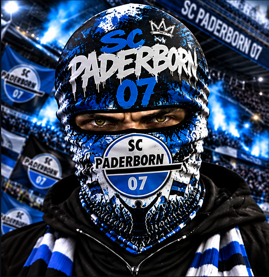 SC Paderborn 07 Ultras Graffiti Balaclava – Fußball Fan Sturmhaube | Premium Streetwear Edition