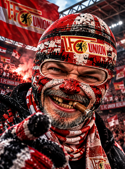 1. FC Union Berlin Lustige Fan Balaclava – Fußball Sturmhaube