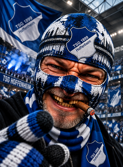 TSG Hoffenheim Lustige Fan Balaclava – Fußball Sturmhaube