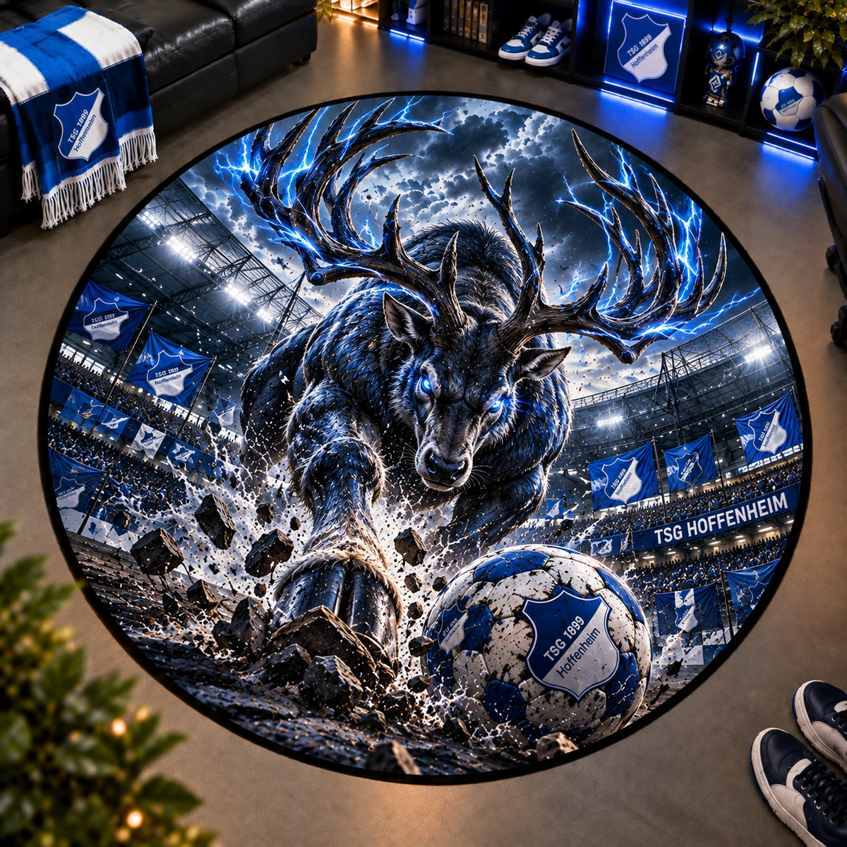 TSG Hoffenheim Club Beast Runder Teppich – Fußball-Power für echte Fans
