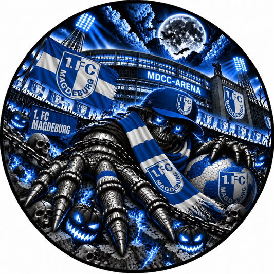 1. FC Magdeburg Runder Teppich – Stadion-Feeling für Dein Zuhause