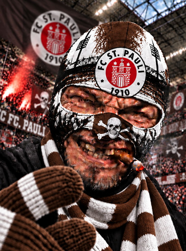 FC St. Pauli Lustige Fan Balaclava – Fußball Sturmhaube