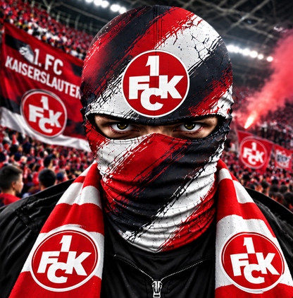 1. FC Kaiserslautern Horror Balaclava – Gruselige Fußball Fan Sturmhaube | Halloween Maske