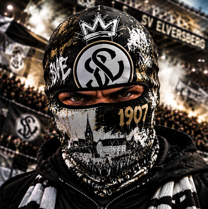 SV Elversberg Ultras Graffiti Balaclava – Fußball Fan Sturmhaube | Premium Streetwear Edition