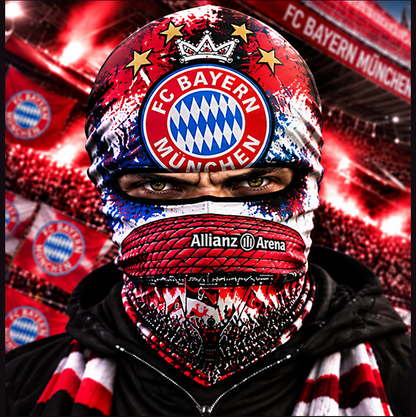 FC Bayern München Ultras Graffiti Balaclava – Fußball Fan Sturmhaube | Premium Streetwear Edition