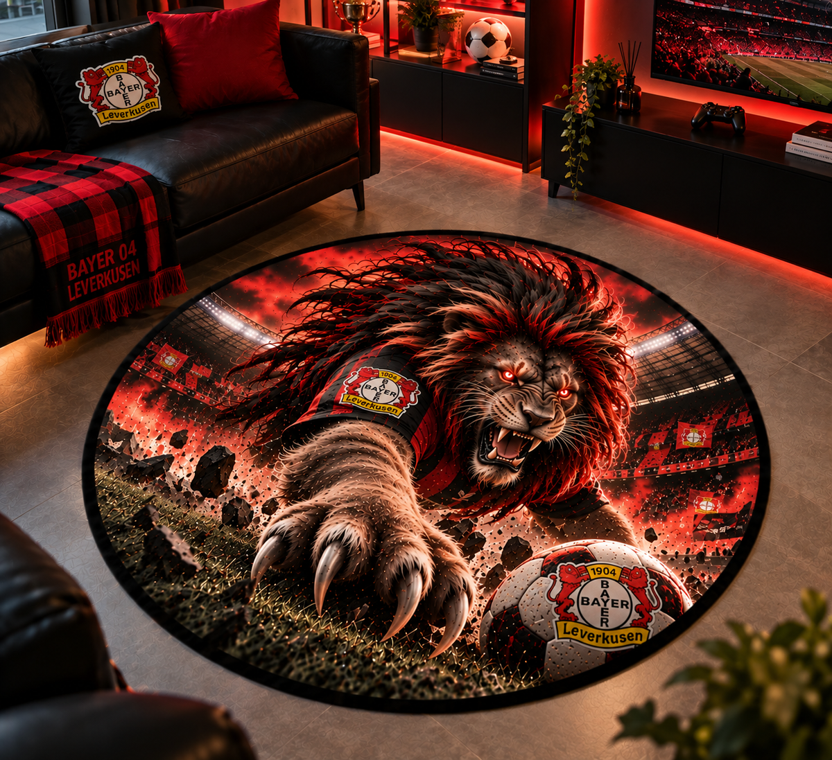 Bayer 04 Leverkusen Club Beast Runder Teppich – Fußball-Power für echte Fans