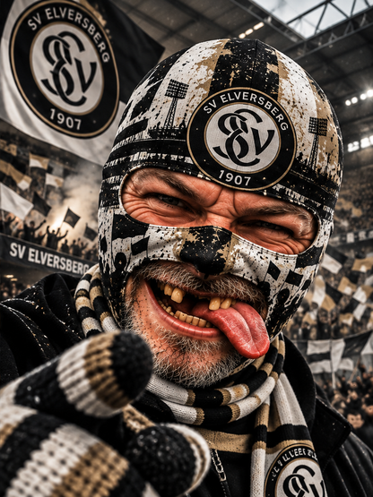 SV Elversberg Lustige Fan Balaclava – Fußball Sturmhaube