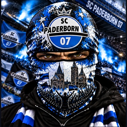 SC Paderborn 07 Ultras Graffiti Balaclava – Fußball Fan Sturmhaube | Premium Streetwear Edition