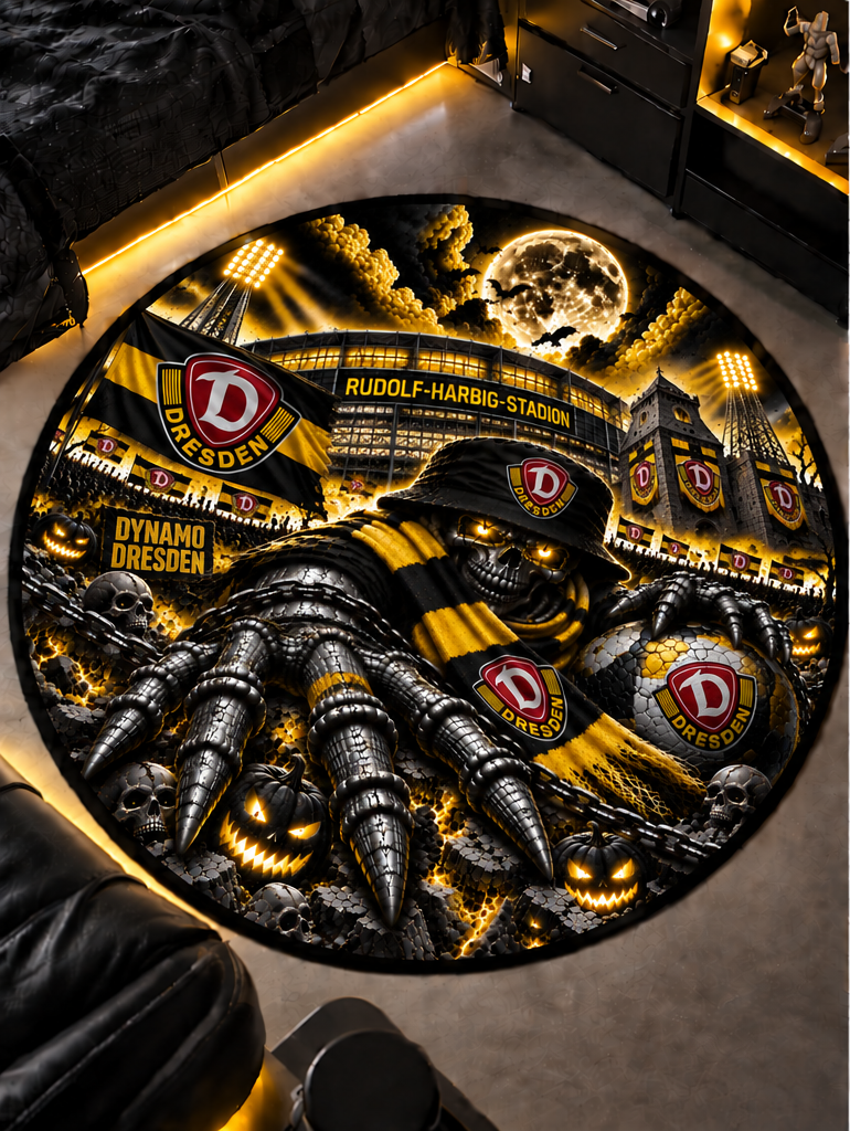 Dynamo Dresden Runder Teppich – Stadion-Feeling für Dein Zuhause