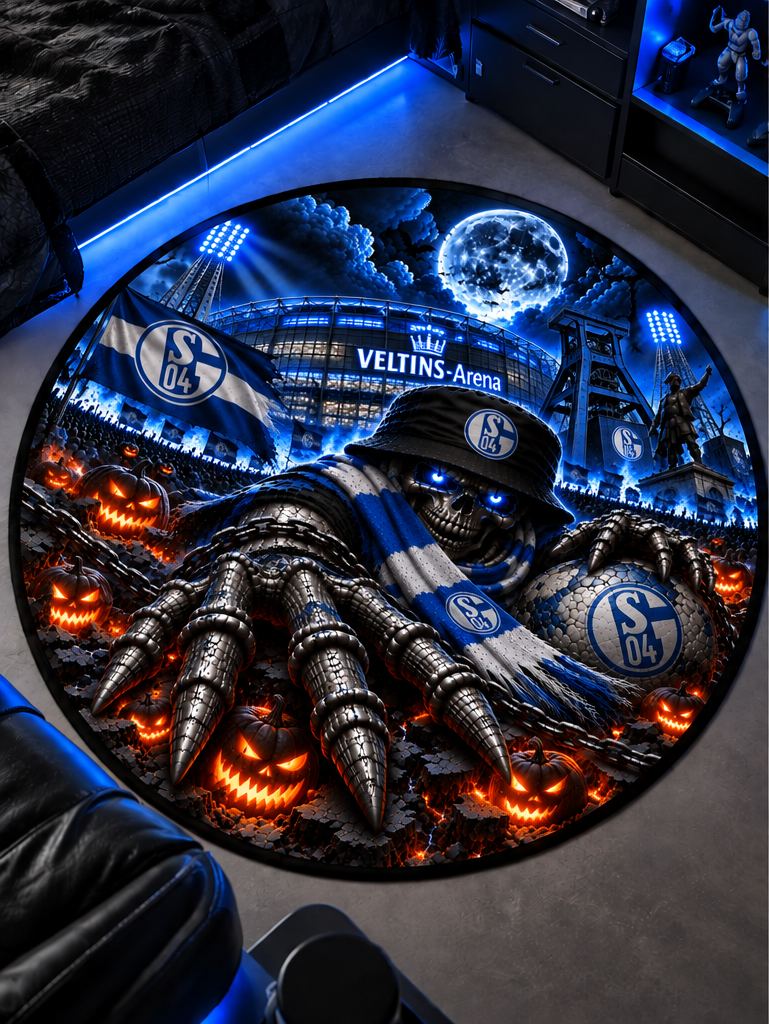 FC Schalke 04 Runder Teppich – Stadion-Feeling für Dein Zuhause
