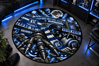 Karlsruher SC Runder Teppich – Stadion-Feeling für Dein Zuhause