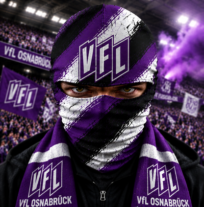 VfL Osnabrück Horror Balaclava – Gruselige Fußball Fan Sturmhaube | Halloween Maske