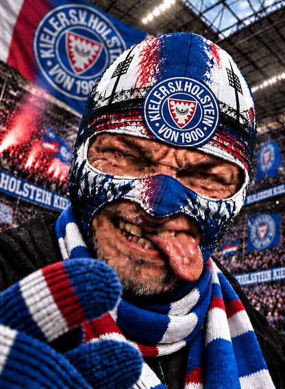 Holstein Kiel Lustige Fan Balaclava – Fußball Sturmhaube
