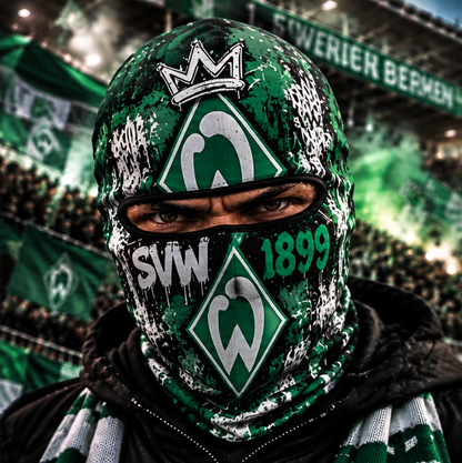SV Werder Bremen Ultras Graffiti Balaclava – Fußball Fan Sturmhaube | Premium Streetwear Edition