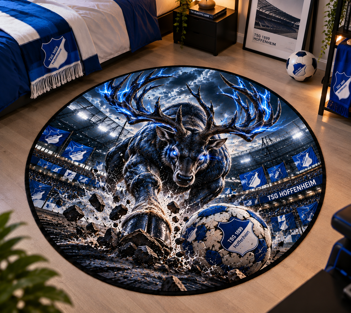 TSG Hoffenheim Club Beast Runder Teppich – Fußball-Power für echte Fans