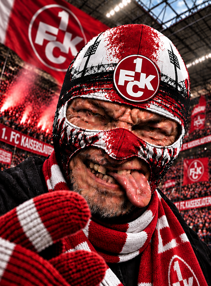 1. FC Kaiserslautern Lustige Fan Balaclava – Fußball Sturmhaube