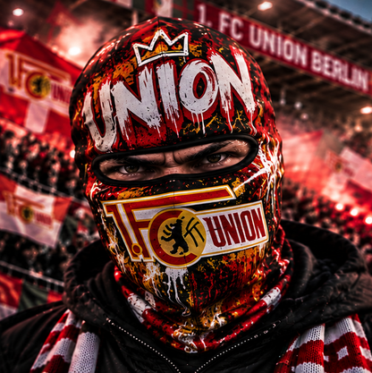 1. FC Union Berlin Ultras Graffiti Balaclava – Fußball Fan Sturmhaube | Premium Streetwear Edition