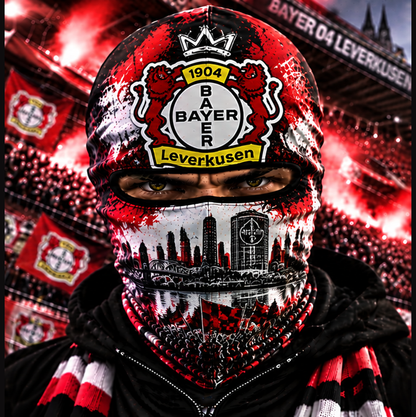 Bayer 04 Leverkusen Ultras Graffiti Balaclava – Fußball Fan Sturmhaube | Premium Streetwear Edition