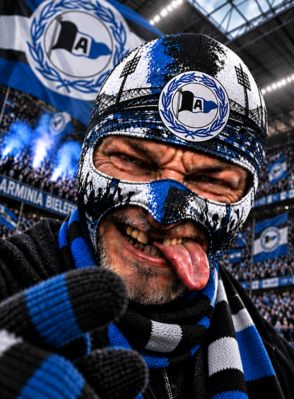 Arminia Bielefeld Lustige Fan Balaclava – Fußball Sturmhaube