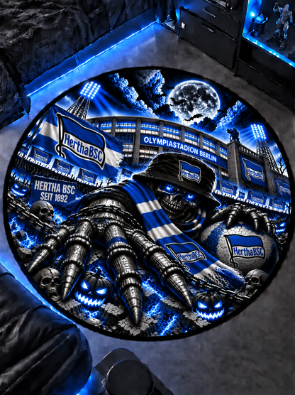 Hertha BSC Runder Teppich – Stadion-Feeling für Dein Zuhause